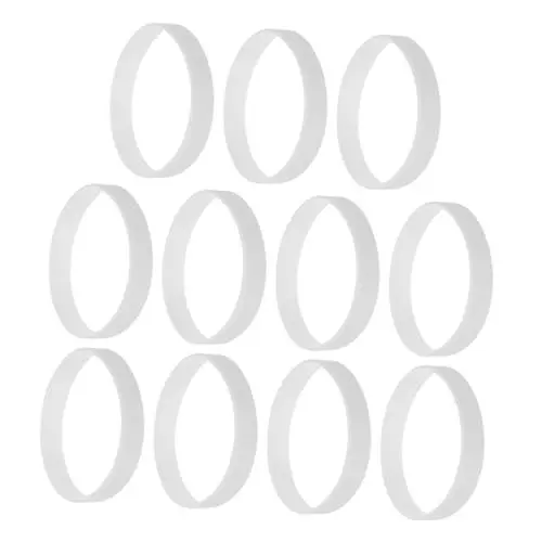 Produktbild: STOBOK 50 Silikonarmbänder Dehnbar Sport Mode Dekorativ Unisex Ideal Für Partys & Events