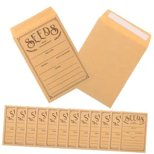 Produktbild: STOBOK Mehrzweck-umschläge für Saatgutpakete 50 Stück Papierumschläge Praktisch und Effizient für Die Organisation Von Saatgut