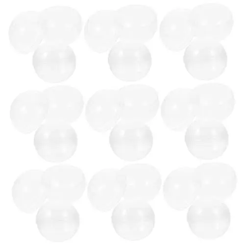 Produktbild: STOBOK 50 Stück transparente Gashapon-Schale Mini-Rundkapsel kleine runde Kapsel seidenband schienbeinschoner tape reinigungstabletten kaffeevollautomaten Runde Kapseln aus dem Automaten