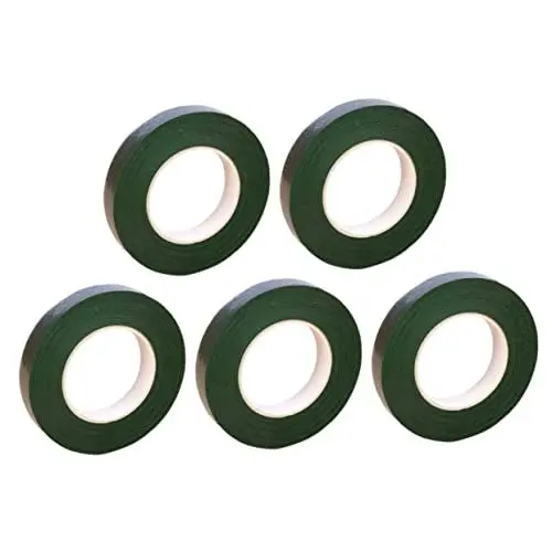 Produktbild: STOBOK Wickelband Für Blumenstängel – 5 Rollen Grünes Blumenband – Dehnbar Und Selbstklebend Für Blumenarrangements