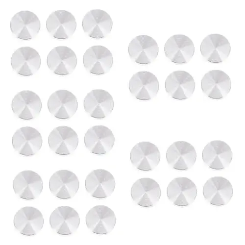Produktbild: STOBOK 5 Sätze Kuchen Aus Massivem Aluminium Screibentisch Ersatzteile Für Gartenmöbel Kreisscheibe Aus Aluminium Silberne Aluminiumscheiben Glastischplatte Scheibe Silver 6 Stück * 5