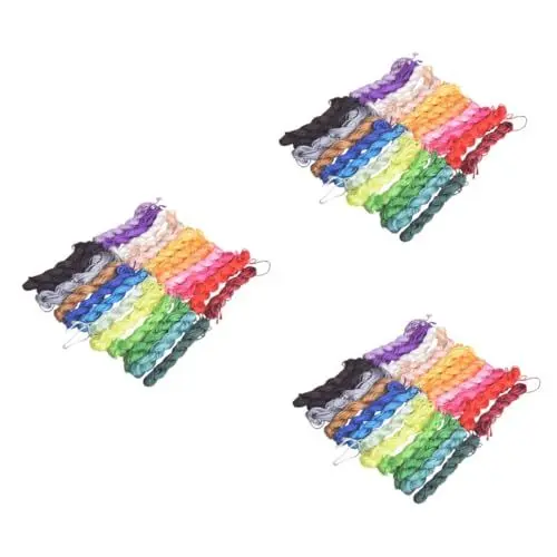 Produktbild: STOBOK 60 Rollen Kreuz Armband goldene Zylinderperlen gewebte Kreuzfäden stiftperlen Beading Beads Schlüsselband zahnseide Jade-Linie Halskette Seil das Kreuz Jadefaden Schmuck Lanyard