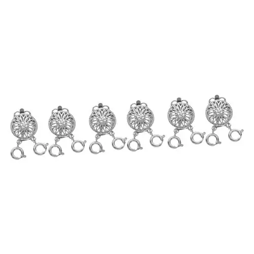 Produktbild: STOBOK 6 STK Halskettentrenner Ephemera Schmuck Geschichtet Schmuckgeschichteter Verbinder Kettenverschlüsse Für Lagenlook Blütenförmige Verbindungsstücke Mehrschichtig Kupfer Sonnenblume