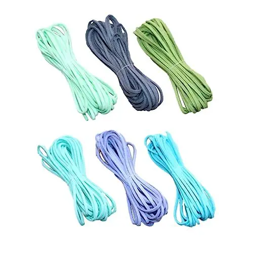 Produktbild: STOBOK 6 Stück 5 Kunstleder gesteppt Armband Machen Perlenschnur für die Schmuckherstellung Lederband zur Schmuckherstellung Kordel für Schmuck Lederschnur Perlenseil Lederseil Material