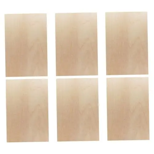 Produktbild: STOBOK 6 Stück Holzscheiben für Die Küche Rechteckige Holzscheiben Zum Bemalen 20 X 30 Cm Unbehandelte Holzspäne