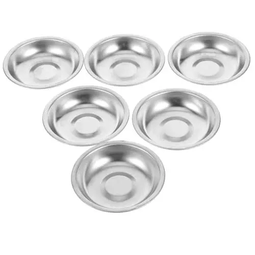 Produktbild: STOBOK 6 Stücke Große Künstler-mischtabletts Aus Stahl Aquarell-mischplatten Für Handbemalte Modelle