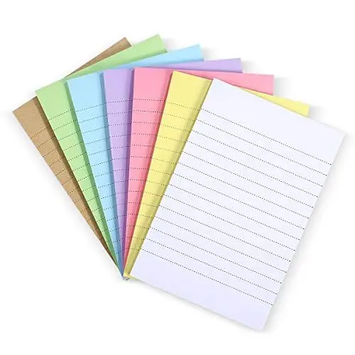 Produktbild: STOBOK Legal Pads Selbstklebende Schreibblöcke Gefüttert Haftnotizenblöcke Memo 7Er Pack 6 X 3 9 50 Blatt Pro Notizblock für Büro Schule Zuhause Geschäft
