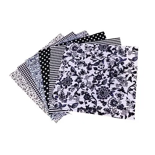 Produktbild: STOBOK 7st DIY Zubehör Puppenstoff Bastelwatte Selber Machen Patchwork Stoffe Floraler Baumwollstoff DIY-kunsthandwerk Quiltmaterial Stoffreste Puppentuch Stoff Gesicht Quadrat Häkeln