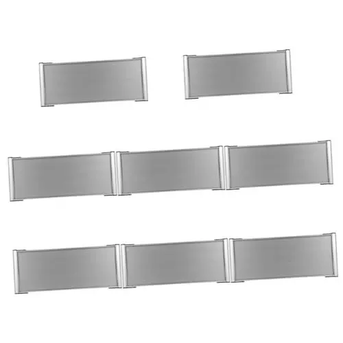 Produktbild: STOBOK 8st Leeres Abteilungsschild Heimbüro Benutzerdefiniertes Zeichen Wc-türschild Anzeige Speichern Treffen Türschild Namensschild Für Türen Büro-kleiderbügel Aluminiumlegierung Silver