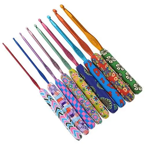 Produktbild: STOBOK Stricknadel-häkelset 9-teilig Aluminium-häkelnadeln Weicher Tongriff Für Fondant-strickanfänger