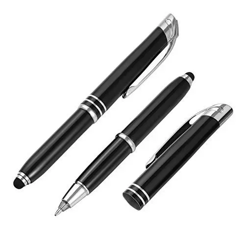 Produktbild: STOBOK Beleuchtete Spitze Stift Kugelschreiber LED Stift mit Licht Licht Up Penlight für Schriftlich in Der Dunkelheit 2Pcs (Schwarz)