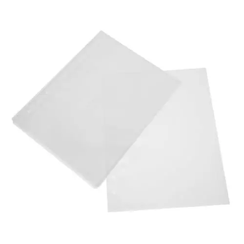 Produktbild: STOBOK Blatt Fotoalbum Aufbewahrungstasche Bildschutzhüllen Füllpapier College Linierte Fotokartenhüllen Kleines Füllpapier Notizbuch Nachfüllungen Papier Durchsichtige