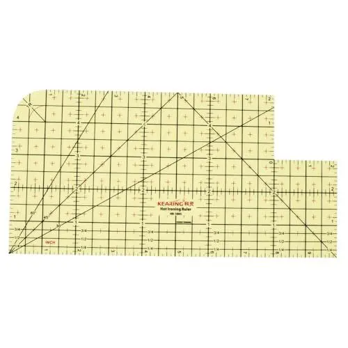 Produktbild: STOBOK Bügellineal Messlineal heißem Eisen Lineal für Stripologie handwerkzeug patchwork lineal Quiltlineale Quiltschablonen Schneiderbedarf Nähwerkzeug Nählineal Lieferungen