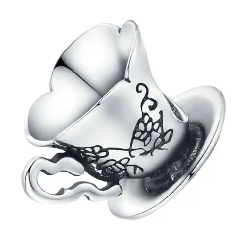 Produktbild: STOBOK Charm-Armbänder 1Stk perlenbesetztes Teacup-Armband Teetassen-Anhänger Charms-Armbänder Kinderperlen Perlenarmbänder Handdekoration trendiges Armband Anmut Schmuck Korn Fräulein