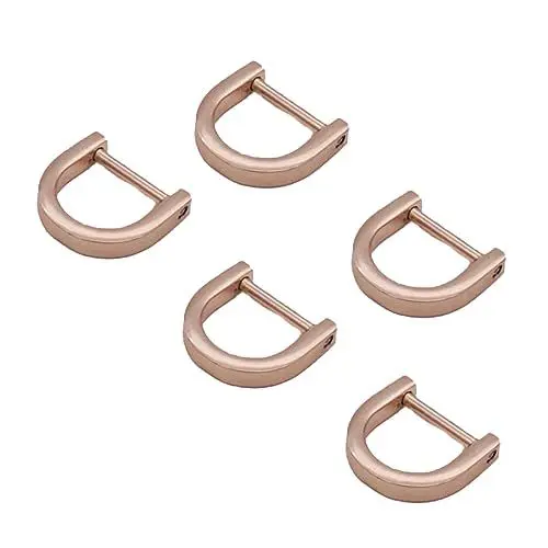 Produktbild: STOBOK Gürteltasche 10St d Ring mit Schraube abnehmbare D-Schnalle d Ring festbinden Gepäckzubehör leathercrafting bootszubehör motorboot Schäkel Kleiderbügel Klipp Hardware-