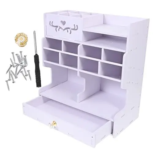 Produktbild: STOBOK Handy Aufbewahrungsbox Multi-grid-fall Klassenzimmer Handyhalter Organisation Und Aufbewahrung Im Klassenzimmer Tischhalter Tischrechner Aufbewahrungskiste Weiß Büro Netz Wpc