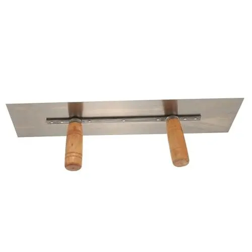Produktbild: STOBOK Heavy Duty Handwerkzeug mit Holzgriff Doppelte Kelle für Zementarbeiten Vielseitig Einsetzbare Maurerkelle für Professionelle Anwendungen Lange Kelle für Wandverputz