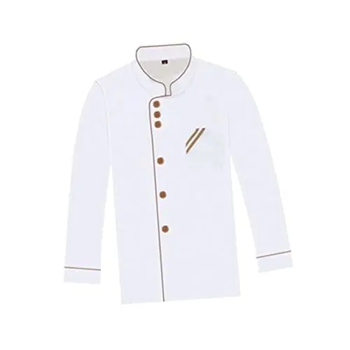 Produktbild: STOBOK Kochmantel Cooking Apron speider-Man Kleidung hochstihl Chefhemd Uniform Kochen Bäckerjacken Hut Herren-jacken Damen-jacken lässige lockere Kochkleidung langärmlige kochjacke Weiß