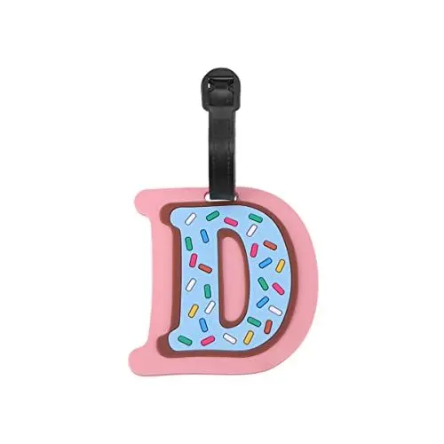 Produktbild: STOBOK Kofferanhänger ?ckanh?nger D: Alphabet Design ID- Kennung Namensschild für ? Reisekoffer ?ckanh?nger für Kinder ?nner Namensschilder