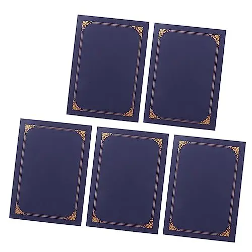 Produktbild: STOBOK Design-zertifikatshüllen 5 Stück Papier-diplomhülle Zertifikat Dokument Präsentationsmappe Umschlag Für Die Preisverleihung