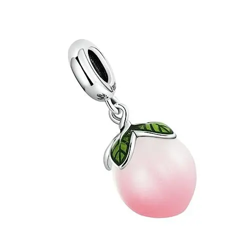 Produktbild: STOBOK Pfirsich-Anhänger Charm-Armbänder Schmuck Armband Pfirsich Anhänger eine Halskette Halsketten Armband Halskette Pfirsich Charme Pfirsich Charm Schmuck finden Sterling Silber s925