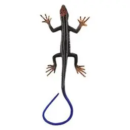 Produktbild: STOBOK Realistische Falsche Bunte Plastik Lizard Figur Echse Actionfiguren Reptilien Echsenmodell für Halloween April Farren Day Requisite (Blau)