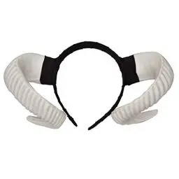 Produktbild: STOBOK Schaf Horn Stirnband Teufel Dämon Hörner Stirnband für Halloween Kostüm Cosplay Foto Requisiten (Weiß)