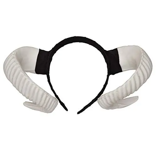 Produktbild: STOBOK Schaf Horn Stirnband Teufel Dämon Hörner Stirnband für Halloween Kostüm Cosplay Foto Requisiten (Weiß)