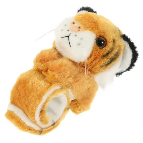 Produktbild: STOBOK Schlagarmband Cartoon-panda-plüsch Party-slap-armbänder Slap-bands Tigerschlag Ringe Mit Cartoon-muster Schlagringe Löwe Plüschtier Umarmer Stirnband Kind Schlagen Pp-baumwolle