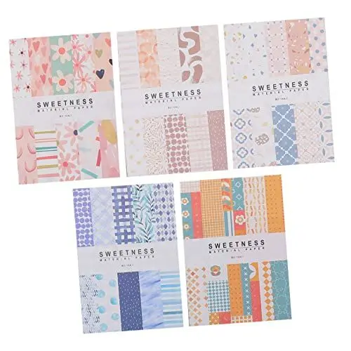 Produktbild: STOBOK Scroo 5Er-Pack Schreibpulte Multifunktional Praktisch Sammelalbum Büro Notizwürfel Zerreißbar Collage Briefpapier Haftnotizen Handkonto Erdbeere Literatur Und Kunst Notizblock
