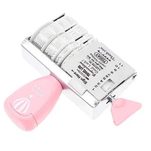 Produktbild: STOBOK Siegel Unterschrift Stempel Rolle Datumsstempel Klares Datum Nachrichtenstempel Poststempel Diy-datum Gemailter Stempel Handbuch Plastik Partnersuche Schreibwaren Scrollrad