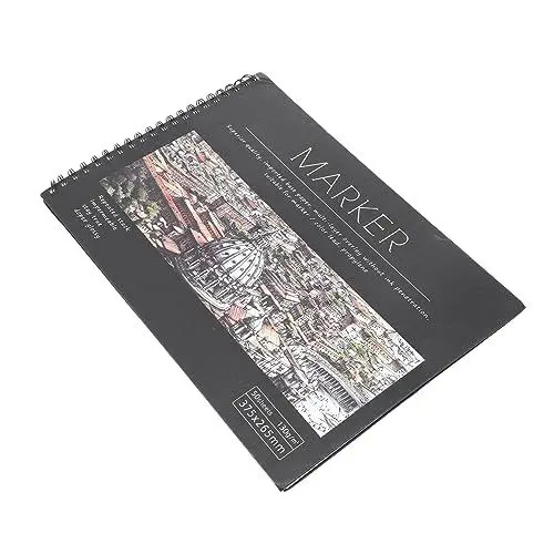 Produktbild: STOBOK Skizzenbuch Zeichenbuch Modebücher Leeres Notizbuch Mode Buch Leere Notizbücher Spiralnotizbücher Leeres Spiralblock Skizzenblock Buch Aquarellmalerei Graffiti Markburn Papier A4