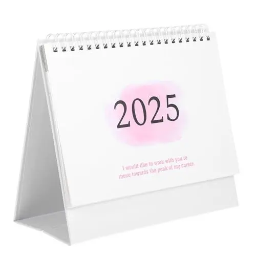 Produktbild: STOBOK Tischkalender 2024–2025 Tischkalender 18 Monate Englischer Stand-Flip- Planer Bürokalender Für Büro Und Zuhause (Juli 2024–Dezember 2025)