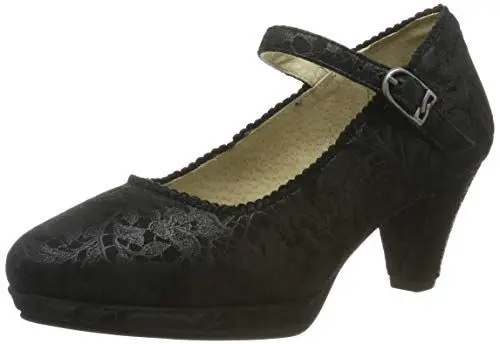 Produktbild: Stockerpoint Damen 5058 Trachtenpumps, schwarz