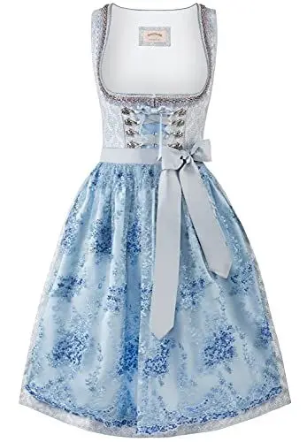 Produktbild: Stockerpoint Damen Annabelle Midi Midi Dirndl, hellblau, 36