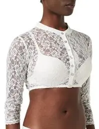 Produktbild: Stockerpoint Damen Candy Trachtenbluse, Weiß, 38