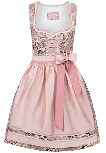 Produktbild: Stockerpoint Damen Delphine Midi Dirndl, Altrosa, 38