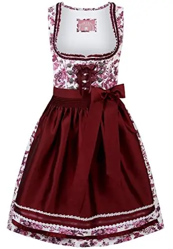 Produktbild: Stockerpoint Damen Dirndl Nikola Kleid für besondere Anlässe, Bordeaux, 34