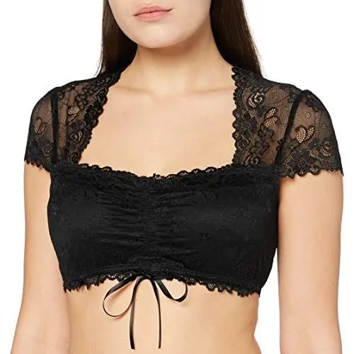 Produktbild: Stockerpoint Damen Jasmin Dirndlbluse, schwarz, 38