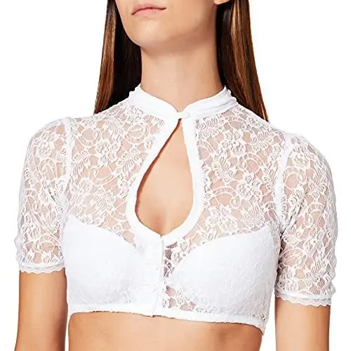Produktbild: Stockerpoint Damen Marita Trachtenbluse, Weiß, 44