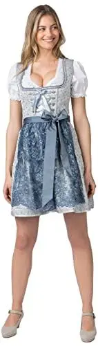 Produktbild: Stockerpoint Damen Nanita Mini Dirndl, Rauchblau, 36