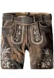 Produktbild: Stockerpoint Herren Almbräu Trachtenlederhose, Sepia raw Nature, 48