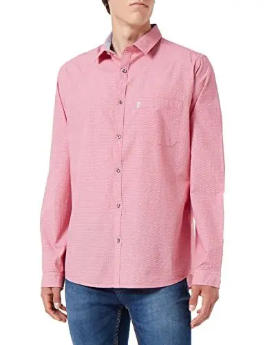 Produktbild: Stockerpoint Herren Astor Trachtenhemd, rot, M