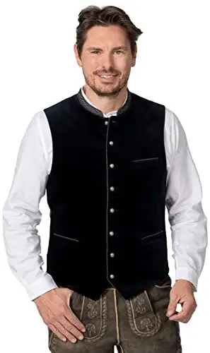 Produktbild: Stockerpoint Lorenzo Herren Trachtenweste, nachtblau, 58