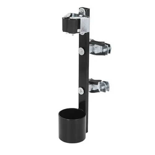 Produktbild: Stockhalter aus Metall für Elektromobile und Elektrorollstühle. Stockhalter für Elektroroller, Rollstühle, Gehhilfen, Praktisches Design, Universell Kompatibel