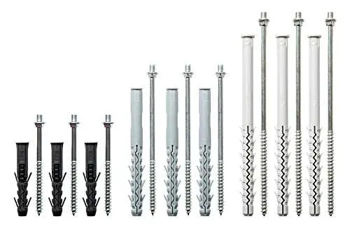Produktbild: Stockschrauben - verzinkter Stahl, 100-220mm, 8mm Gewinde, perfekt für RainWay Rohrschellen - RainWay Zubehör (10 Stück, 100mm)