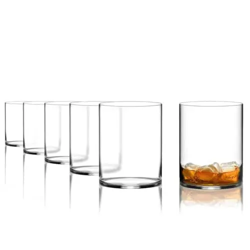 Produktbild: Stölzle Lausitz Kyoto Bar Whiskygläser 6er-Set I 520ml Whisky Tumbler in zeitlosem Design I spülmaschinengeeignete & stabile Whiskybecher I Kristallbecher aus bleifreiem Kristallglas