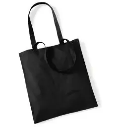 Produktbild: ShirtInStyle Premium Stoffbeutel Baumwolltasche Beutel Shopper Umhängetasche, Farbe black