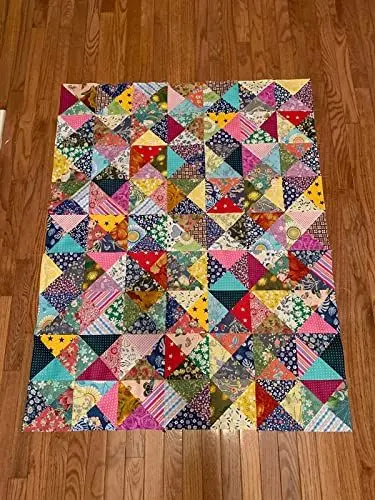 Produktbild: Stoffe zum Nähen Baumwollstoff Paket，Stoff für mundschutzmasken， Stoff-Quadrate & Quiltingstoffe für Patchwork Handgemachten (Blumen 200 Stück 10 x 10 cm)