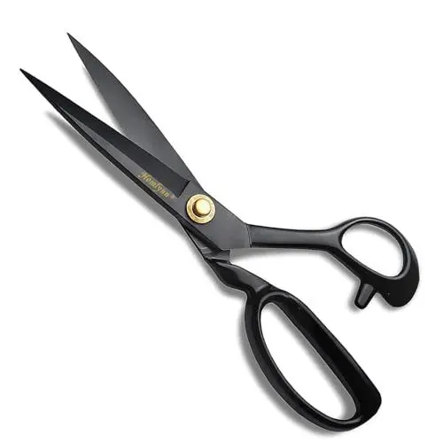 Produktbild: Stoffschere 9 Zoll (24 cm) – Schneider-Nähschere zum Schneiden von Stoff, Kleidung, Leder, Rohstoffen (Rechtshänder)